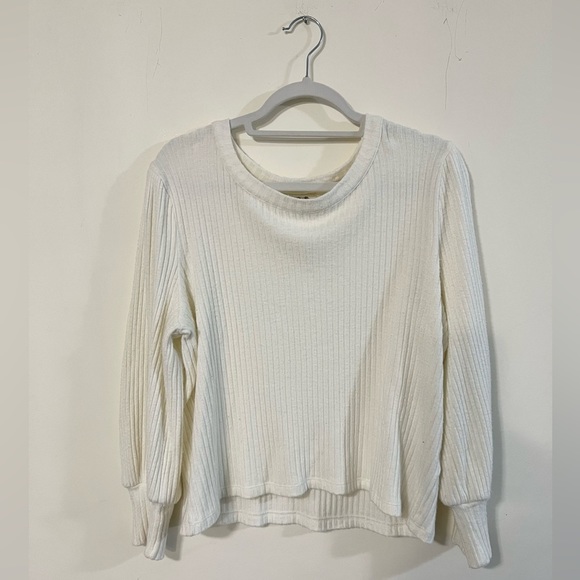 Madewell Sweaters - Madewell Balloon Sleeve Sweater White/Cream